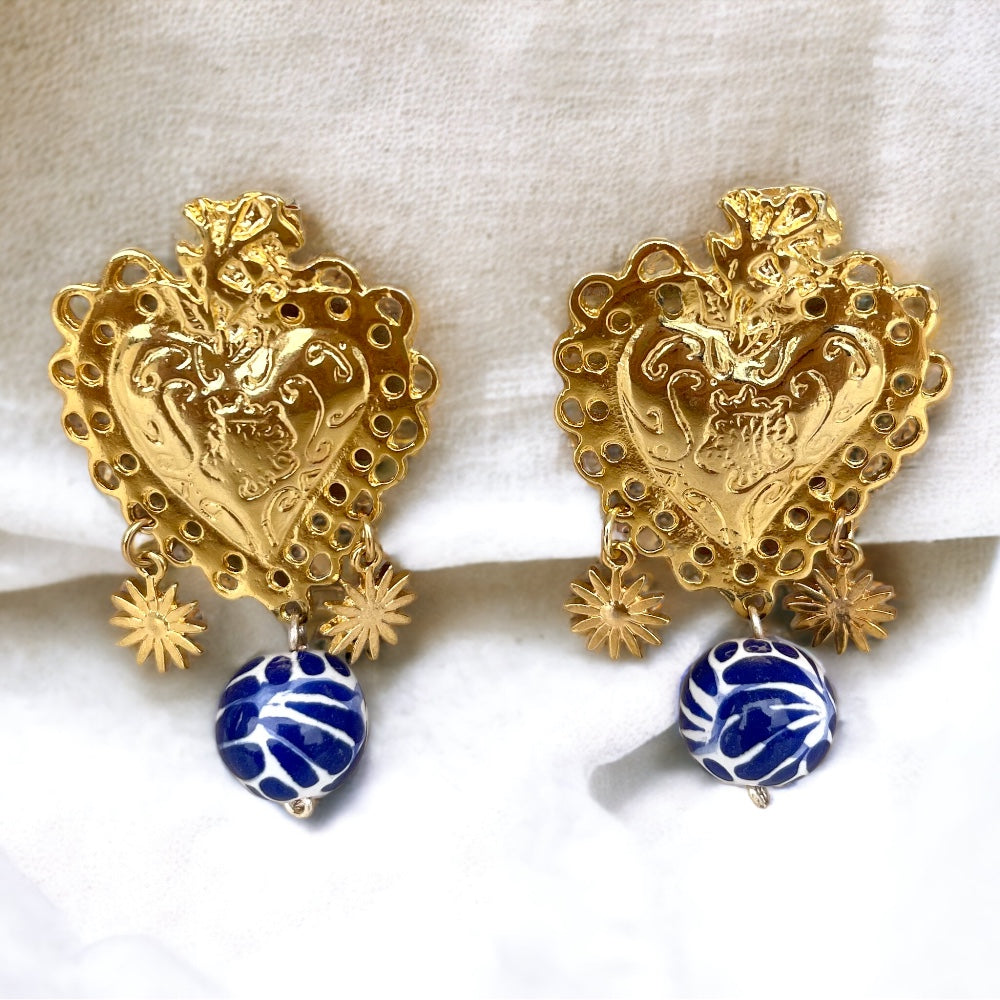 Talavera Milagritos earrings