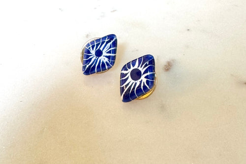 Talavera negro studs