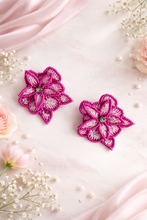 Pink Lotus earrings