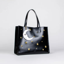 La Luna y Estrella XL Tote (black)