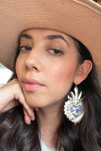 Ojos en Oleo earrings
