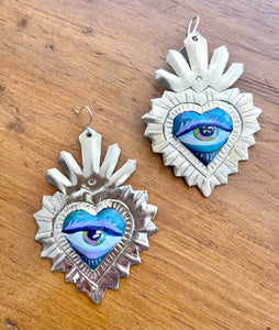 Ojos en Oleo earrings