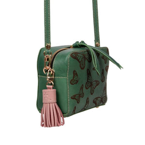 Mariposas Menta crossbody