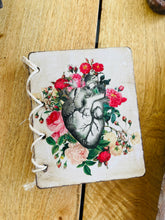 Corazón flores journal