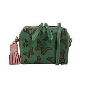 Mariposas Menta crossbody